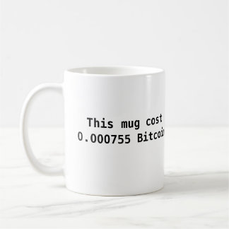 Bitcoin mug. kaffemugg