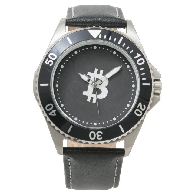 Bitcoin Neuron Svart Armbandsur (Framsida)