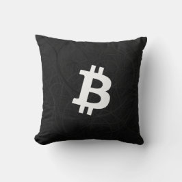Bitcoin Neuron Svart Kudde