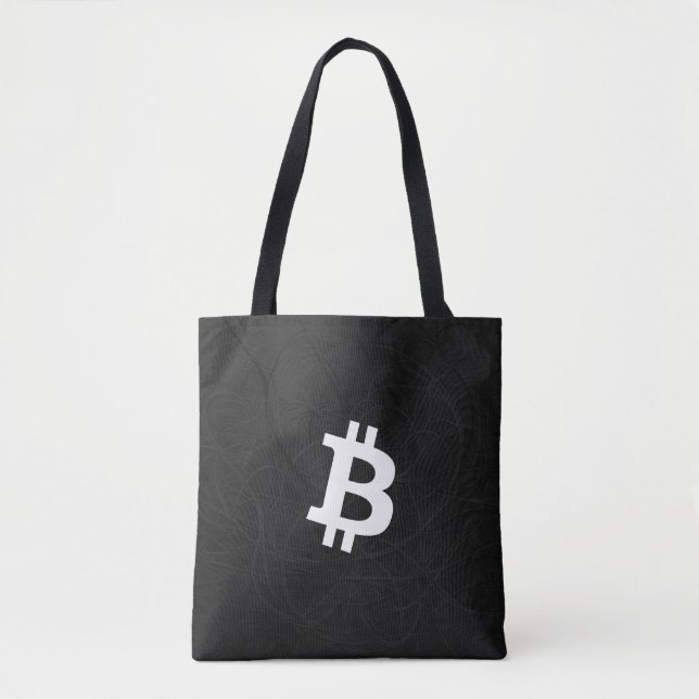 Bitcoin Neuron Svart Tygkasse (Framsida)