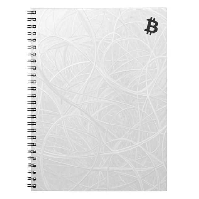 Bitcoin Neuron Vit Anteckningsbok (Framsidan)