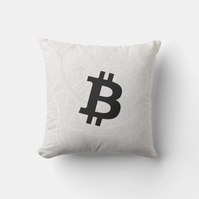 Bitcoin Neuron White Kudde (Framsida)