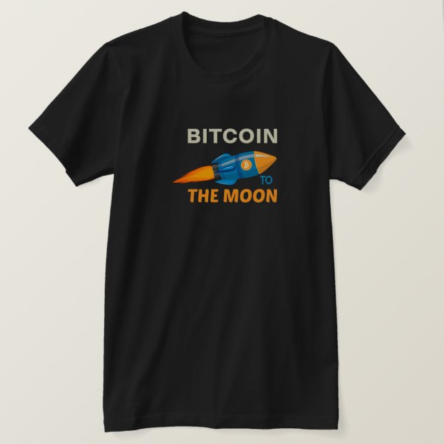 Bitcoin och Cryptocurrency T-Shirt-design T Shirt (Design framsida)
