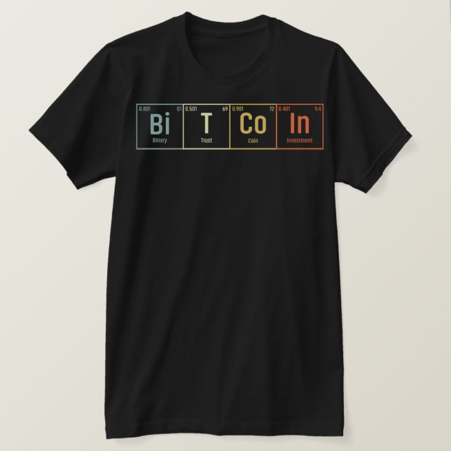 Bitcoin och Cryptocurrency T-Shirt-design T Shirt (Design framsida)