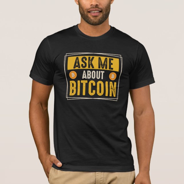Bitcoin och Cryptocurrency T-Shirt-design T Shirt (Framsida)