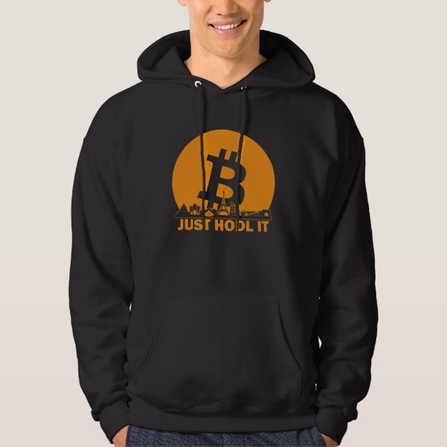 Bitcoin Paris Skyline  Paris Bitcoin Maximalist Hoodie (Framsida)