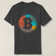 Bitcoin Pastel Pop Art Raster Logotyp