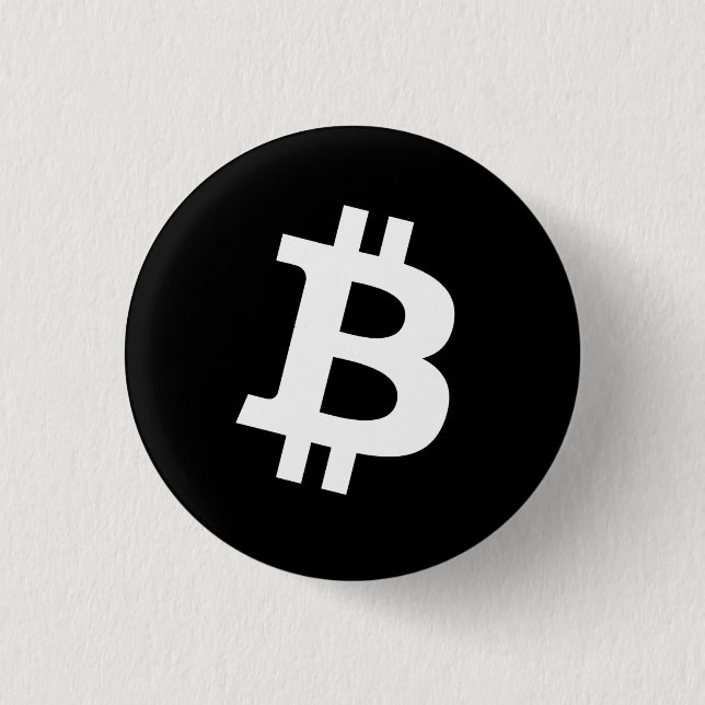 Bitcoin Pin Button (Small) Knapp (Framsida)