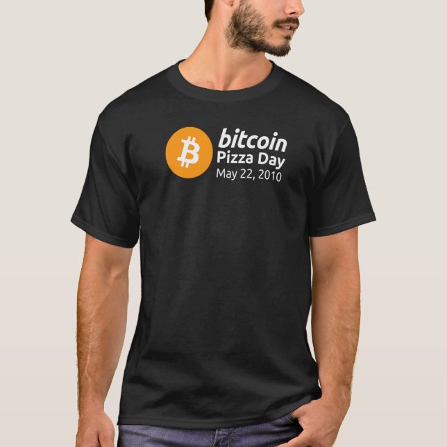 Bitcoin Pizza Day 22.2010 T Shirt (Framsida)