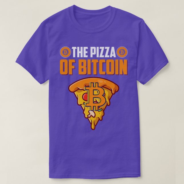 Bitcoin Pizza Day 22:a, Bitcoin Cryptocurrency T Shirt (Design framsida)