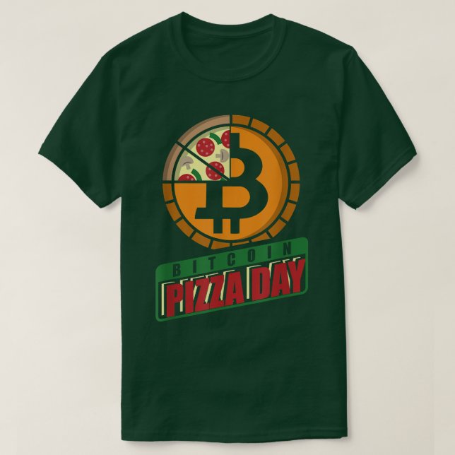 Bitcoin Pizza Day, 22 maj Crypto T Shirt (Design framsida)