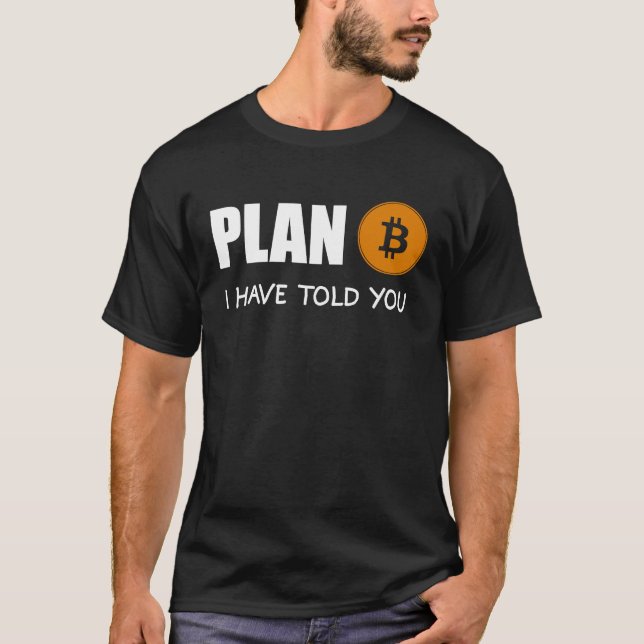 Bitcoin Plan B 1 T Shirt (Framsida)
