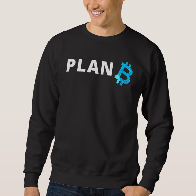 Bitcoin Plan B Defi Btfd Bitcoin Hodl Krypto Btc C Lång Ärmad Tröja (Framsida)