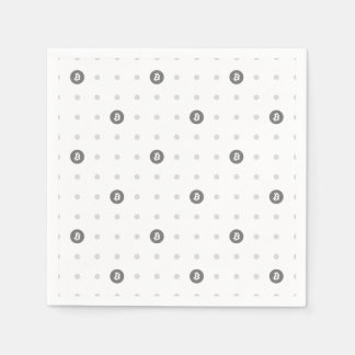 Bitcoin Polka Dot Paper Napkin Pappersservett