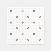 Bitcoin Polka Dot Pappersservett