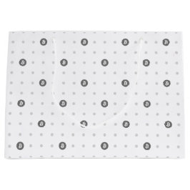Bitcoin Polka Dots Presentpåse (Stor)