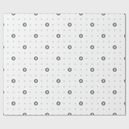 Bitcoin Polka Dots Wrapping Paper Presentpapper