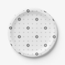 Bitcoin prickiga papperstallrikar (små)