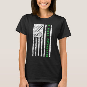 Bitcoin Psychopath Patriotism American Flagga Prou T Shirt