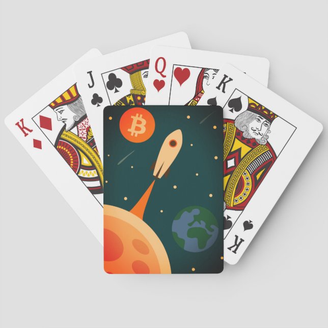 Bitcoin Raket Casinokort (Baksidan)
