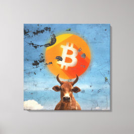Bitcoin Resilient Bull (HD) Canvastryck