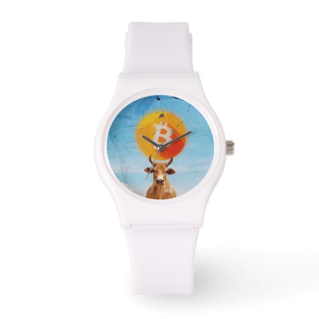 Bitcoin Resilient Bull (Vibrant HD) Armbandsur (Framsida)