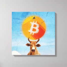 Bitcoin Resilient Bull (Vibrant HD) Canvastryck