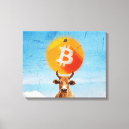 Bitcoin Resilient Bull (Vibrant HD) Canvastryck