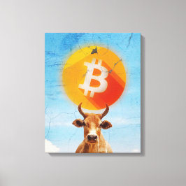 Bitcoin Resilient Bull (Vibrant HD) Canvastryck