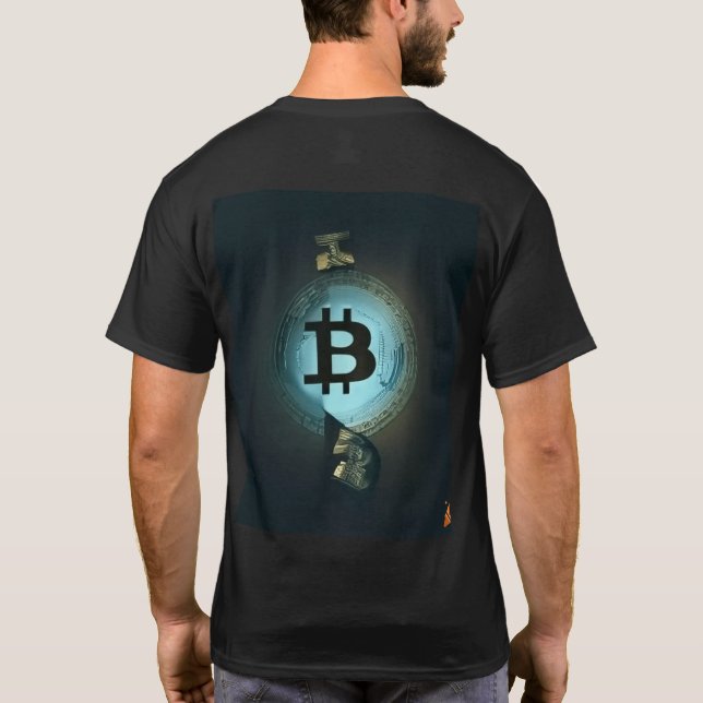 "Bitcoin Revolution: Bära the Future" T Shirt (Baksida)