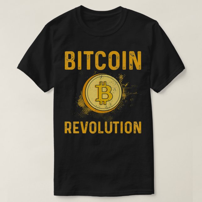 Bitcoin Revolution BTC Cryptocurrency Blockchain C T Shirt (Design framsida)