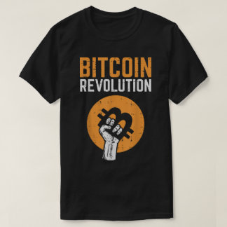 Bitcoin Revolution Crypto Design T Shirt