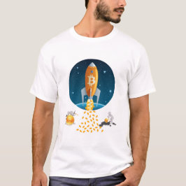 Bitcoin Rocket T Shirt