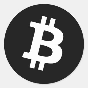Bitcoin Rund Klistermärke