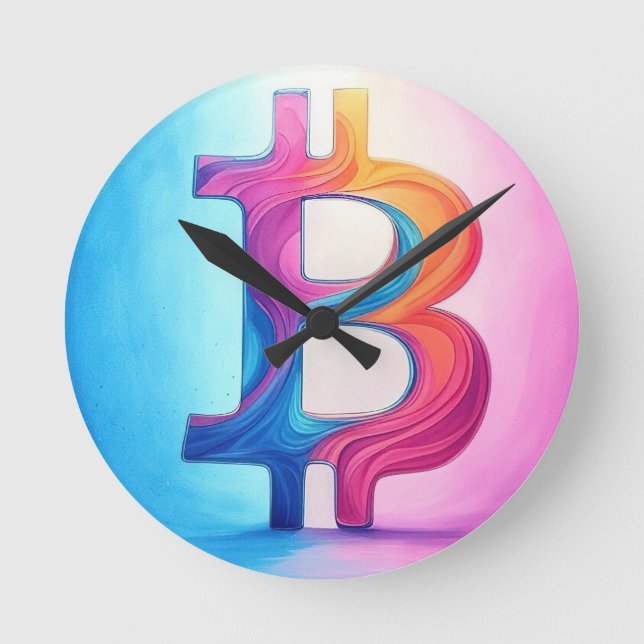 Bitcoin Rund Klocka (Framsida)