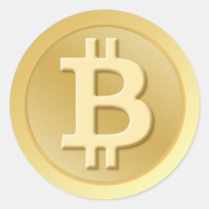 Bitcoin Runt Klistermärke