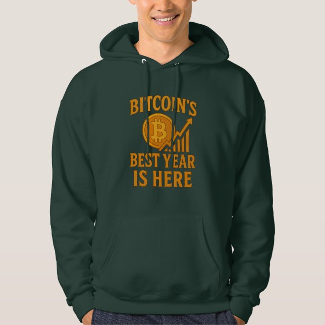 Bitcoin’s Best Year Hoodie (Framsida)