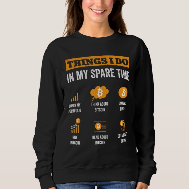 Bitcoin Sak I gör i min snålsprypto T Shirt (Framsida)
