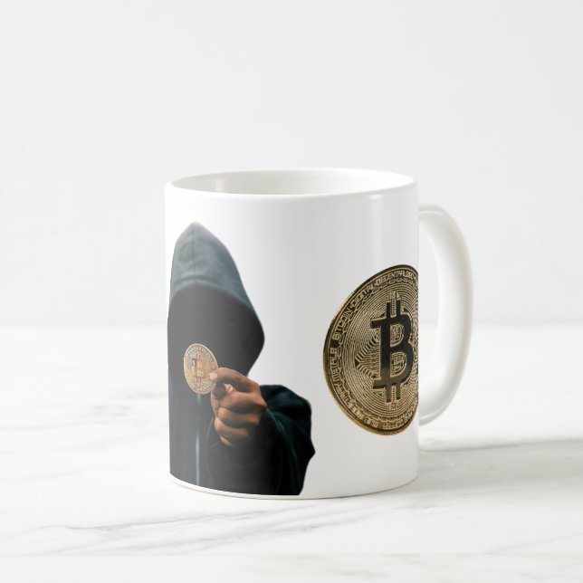Bitcoin Satoshi Kaffemugg (Framsida höger)