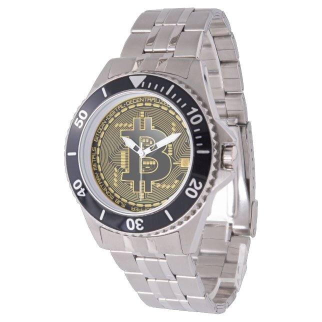 Bitcoin Stainless Watch Armbandsur (Vinklad)
