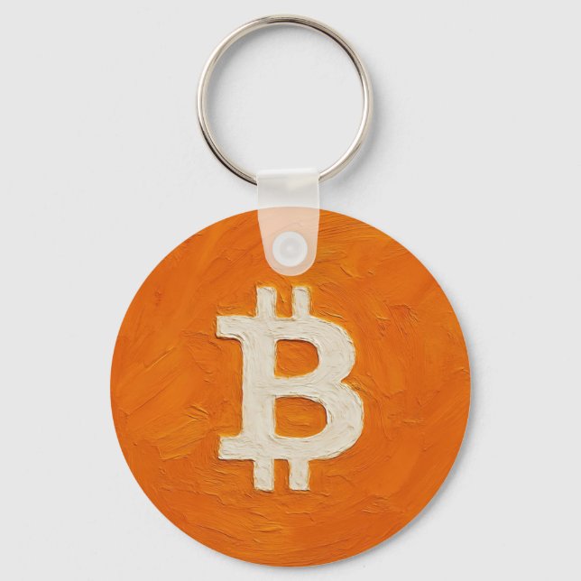 Bitcoin Standard (Oil, Style: 1) Nyckelring (Framsida)