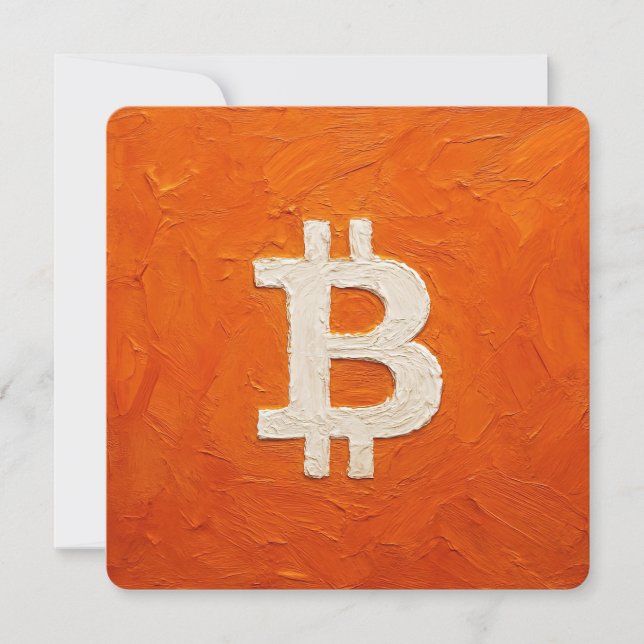 Bitcoin Standard (Oil, Style: 2) Julkort (Framsida)