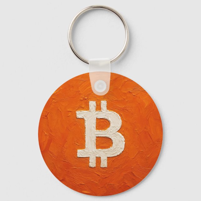 Bitcoin Standard (Oil, Style: 2) Nyckelring (Framsida)