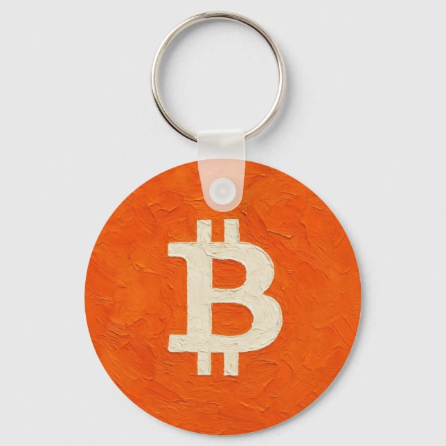 Bitcoin Standard (Oil, Style: 4) Nyckelring (Framsida)