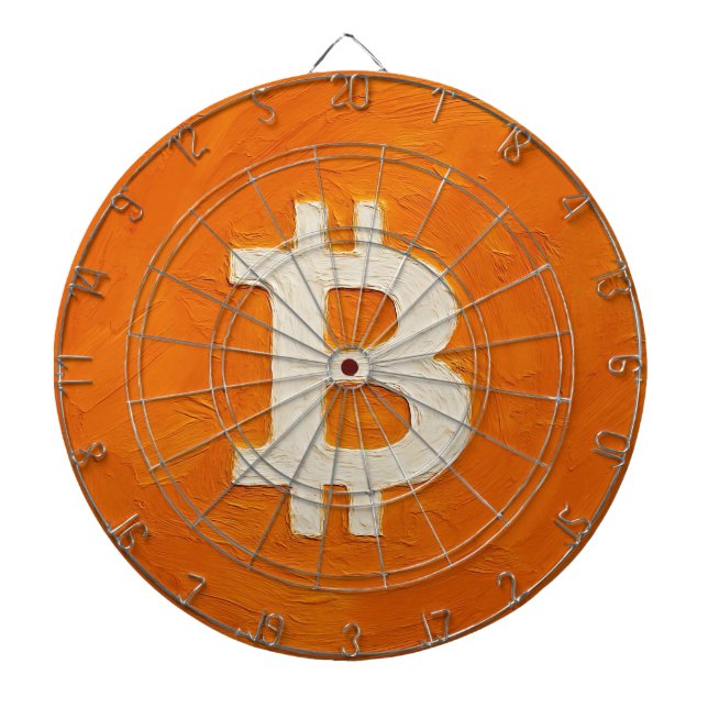 Bitcoin Standard (olja, stil: 1) Darttavla (Framsidan)