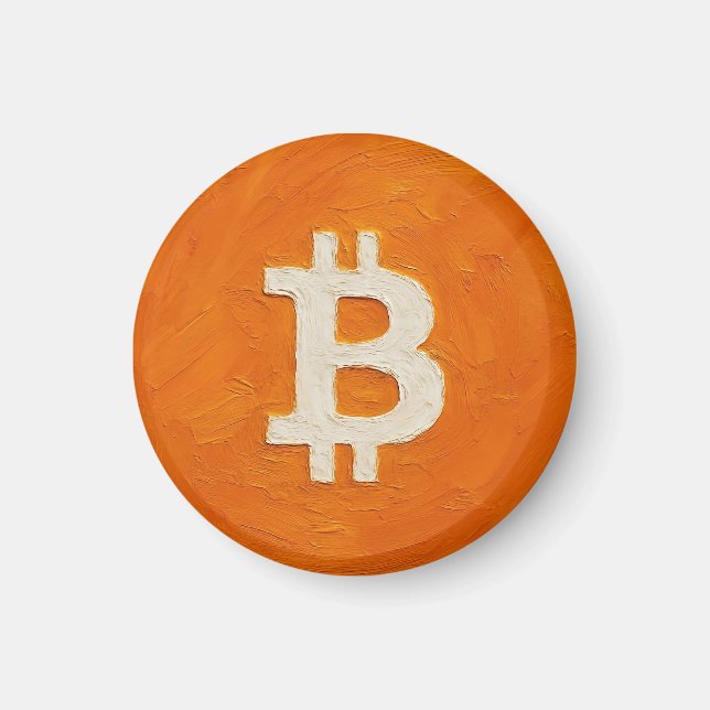 Bitcoin Standard (olja, stil: 1) Magnet (Framsidan)