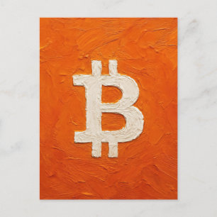 Bitcoin Standard (olja, stil: 2) Vykort