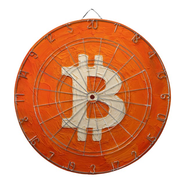 Bitcoin Standard (olja, stil: 3) Darttavla (Framsidan)