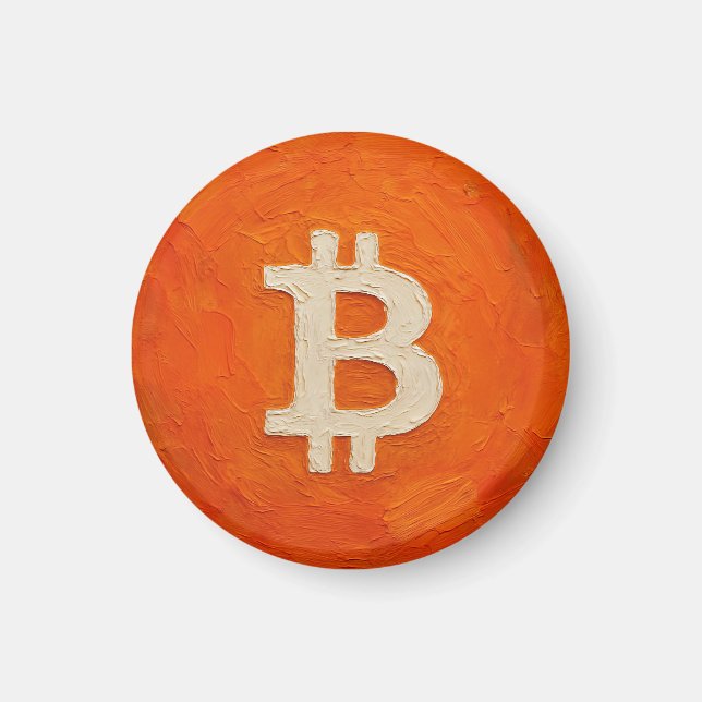 Bitcoin Standard (olja, stil: 3) Magnet (Framsidan)