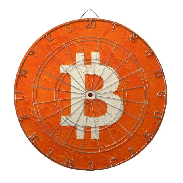 Bitcoin Standard (olja, stil: 4) Darttavla (Framsidan)